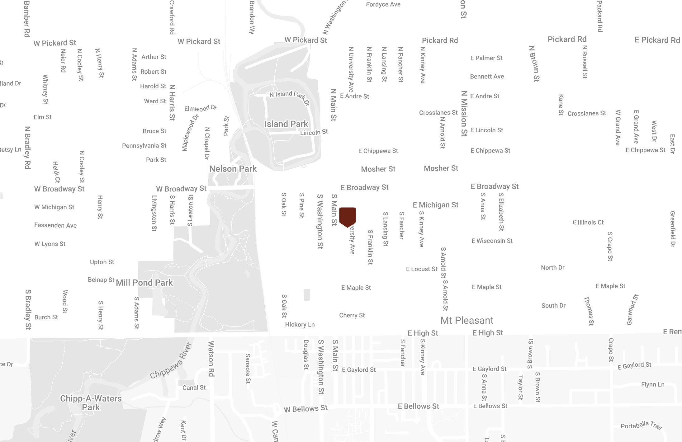 Map to attorney's office